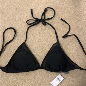 NWT!! Black mesh Aerie bikini top